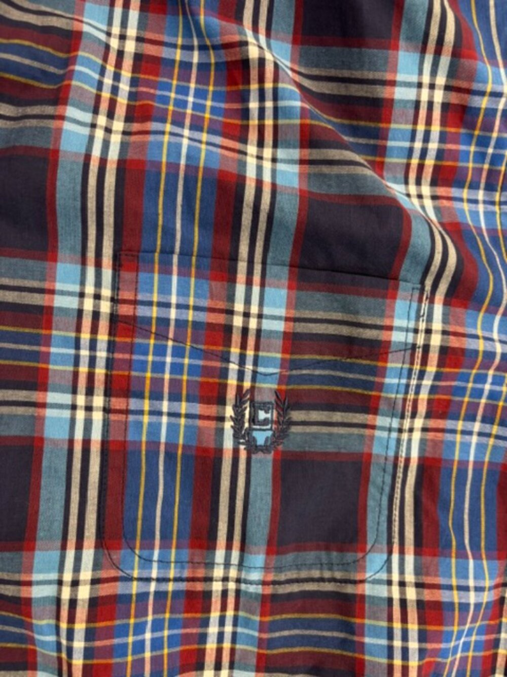 Chaps Men's "Easy Care" Plaid Button-Down Shirt XXL - Picture 7 of 8